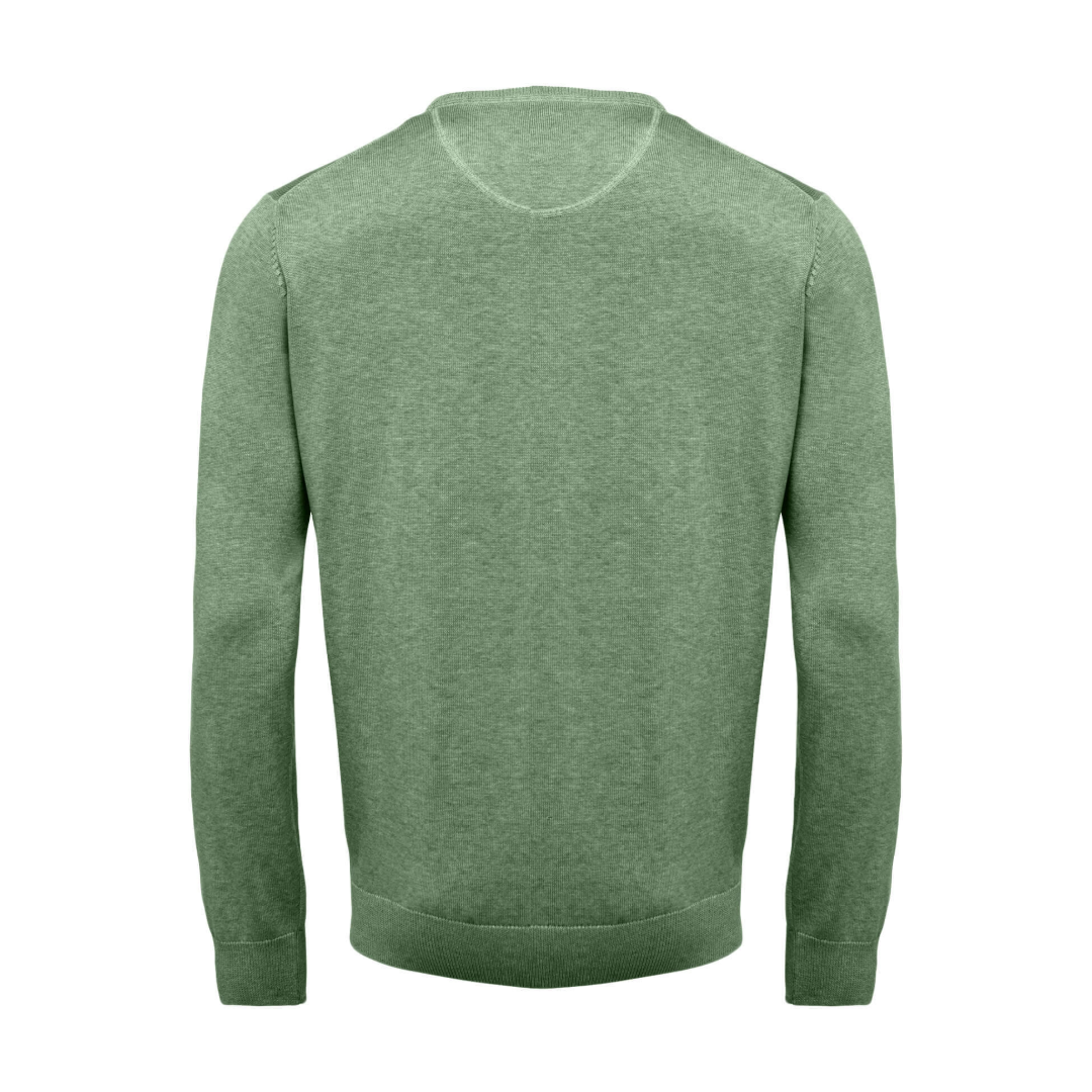 Fynch-Hatton Superfine Cotton Crew Neck - Green