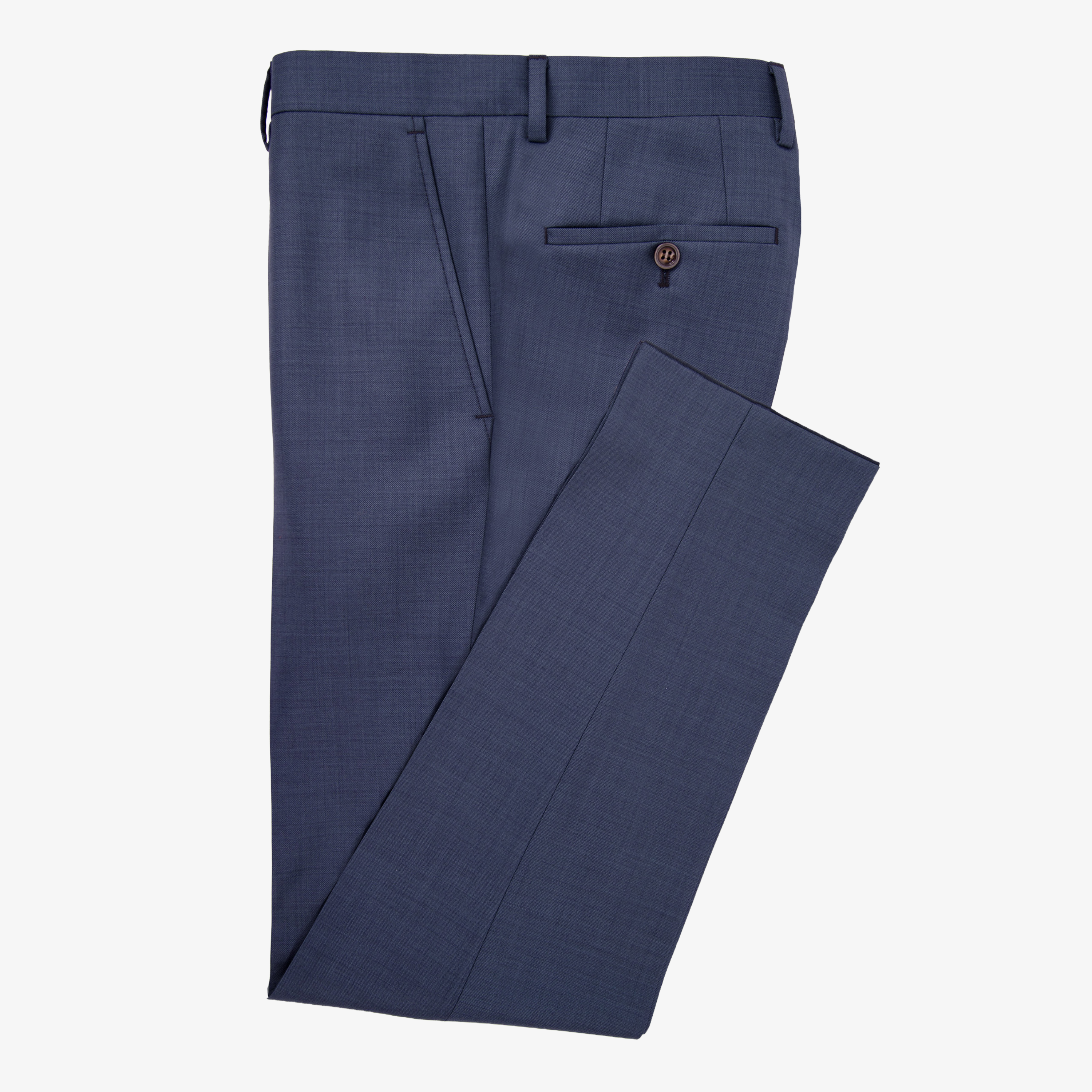 Roy Robson Slim Fit Freestyle Suit Trousers - Dark Blue