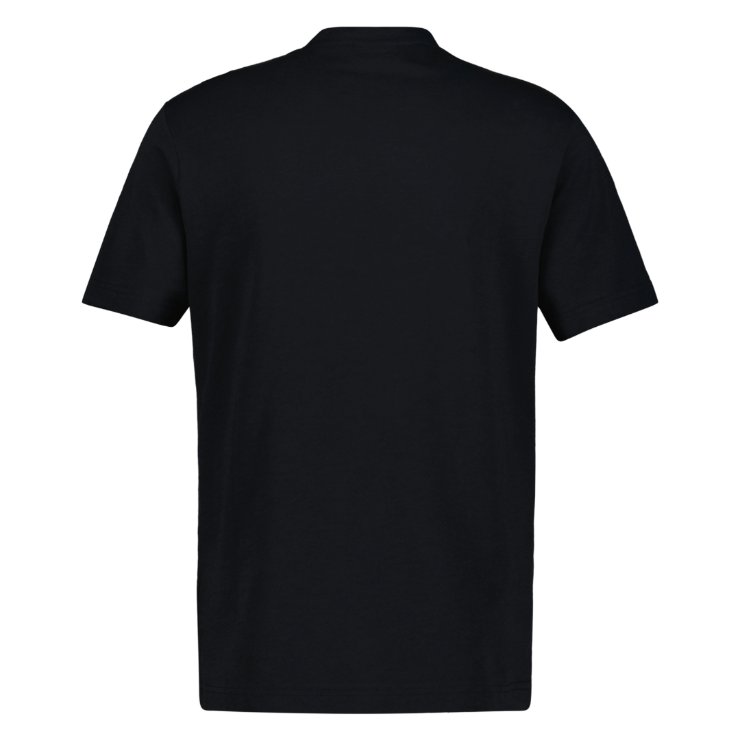 Gant Slub Texture Short Sleeve T-Shirt - Black