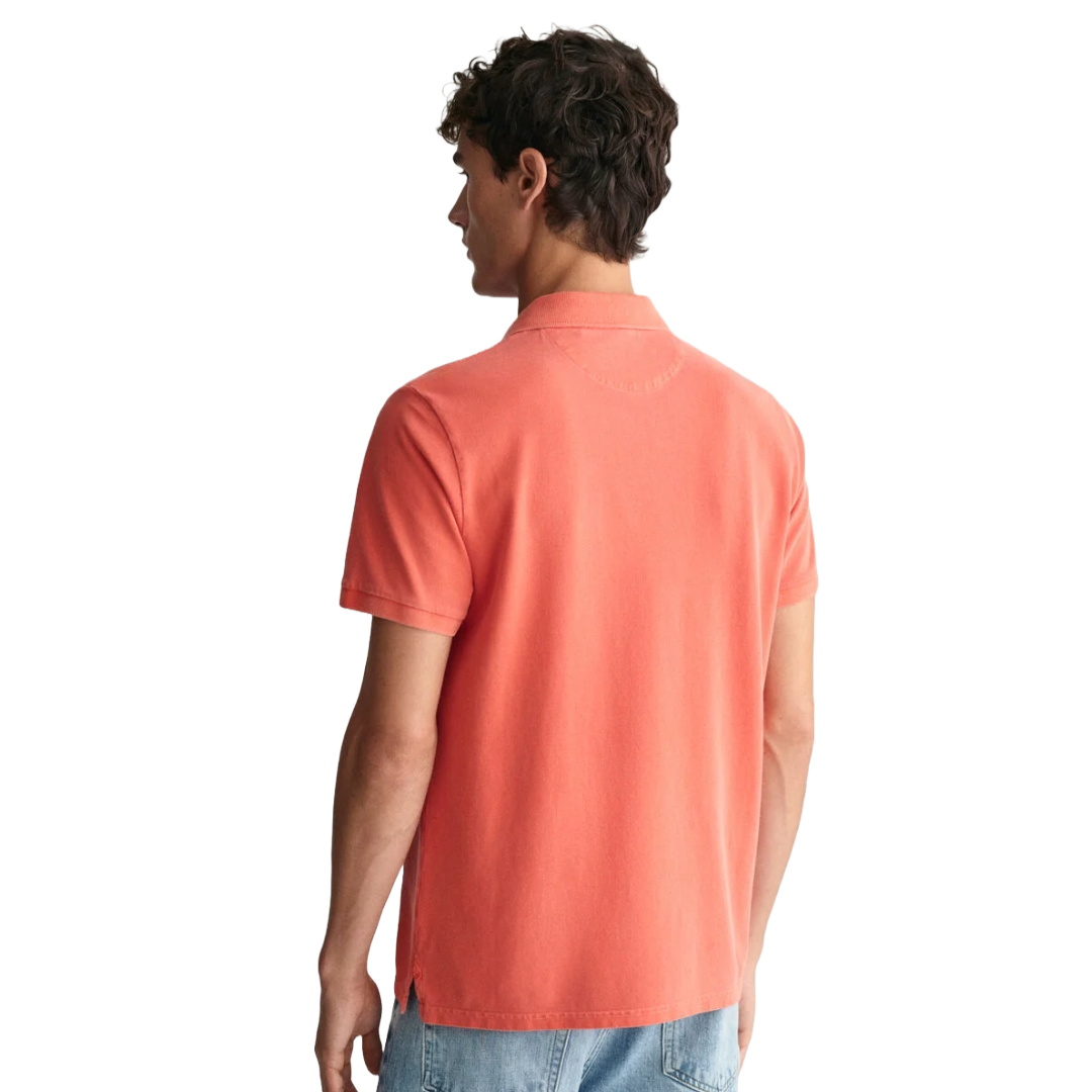 Gant Sunfaded Pique Polo Shirt - Orange