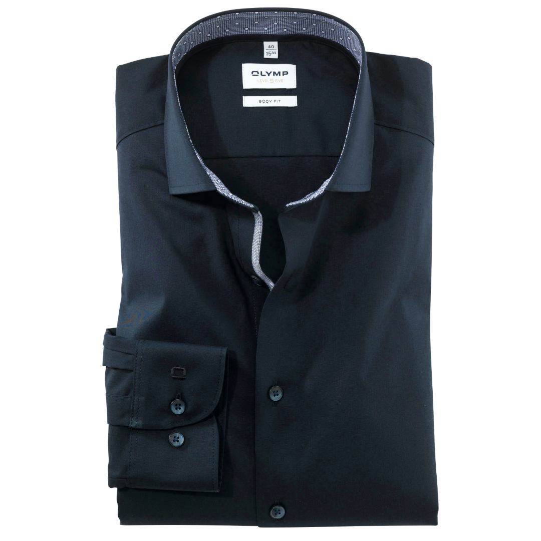 Olymp Level 5 Slim Fit Shirt - Navy