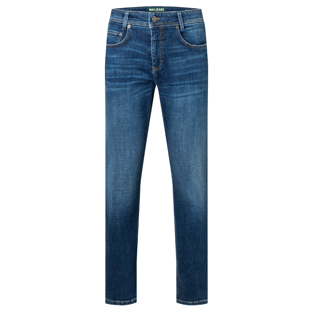 Mac Arne Straight Leg Denim Jeans - Blue