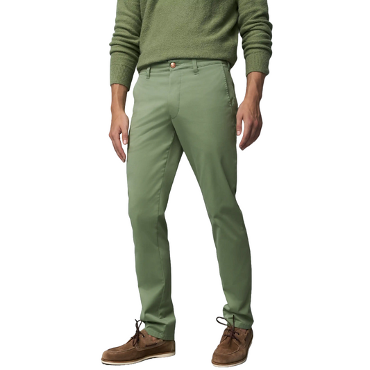 M5 by Meyer Slim Fit Stretch Chinos - Light Green