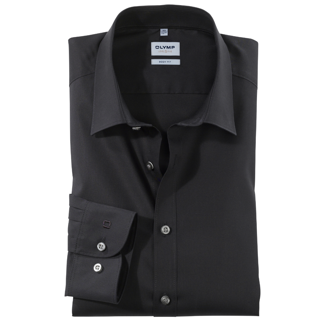 Olymp Level 5 Slim Fit Shirt - Black