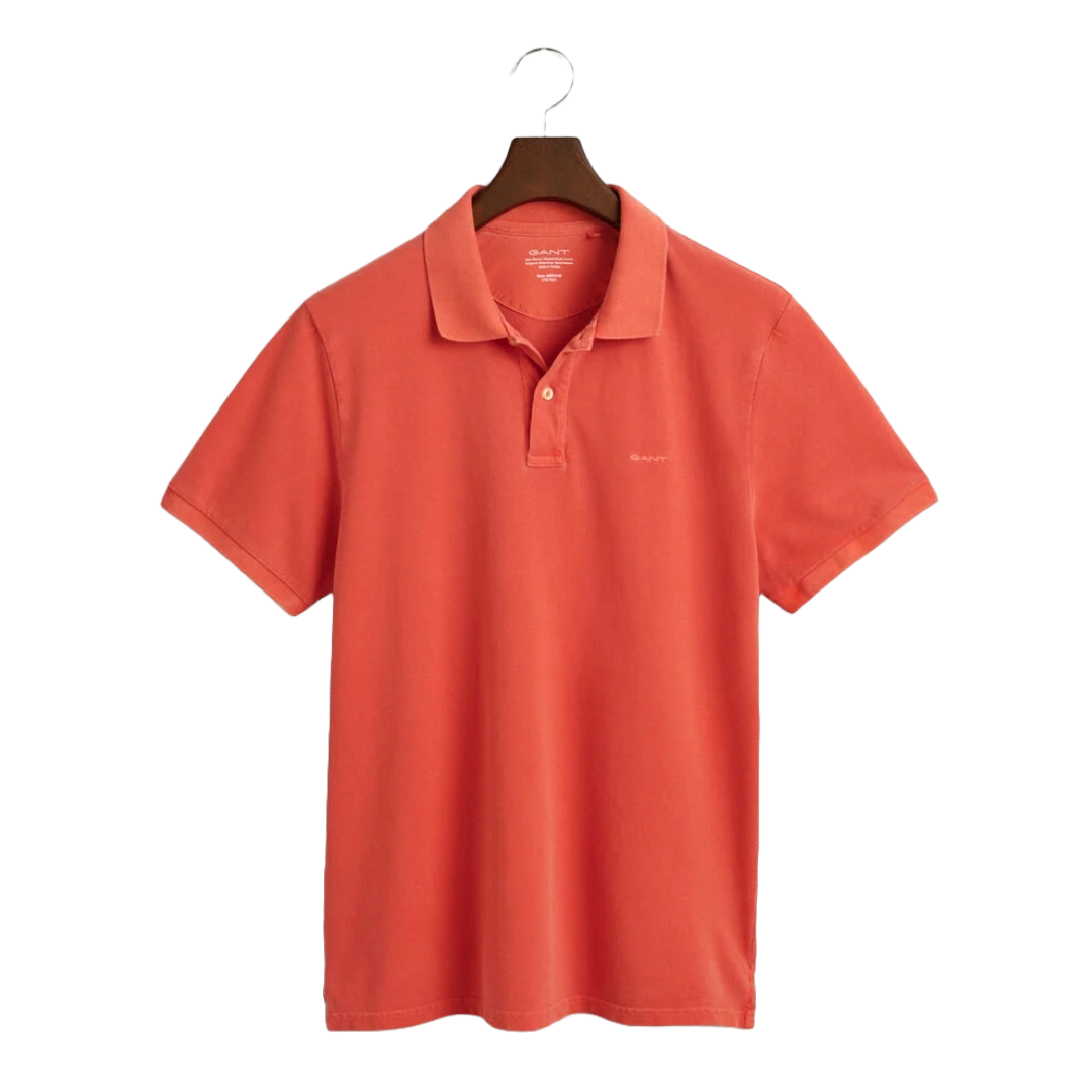 Gant Sunfaded Pique Polo Shirt - Orange