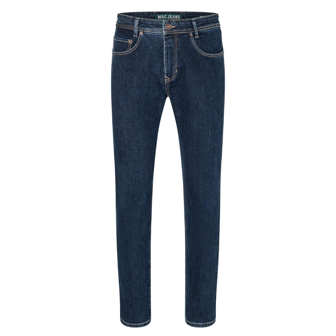 Mac Arne Straight Leg Denim Jeans - Deep Blue