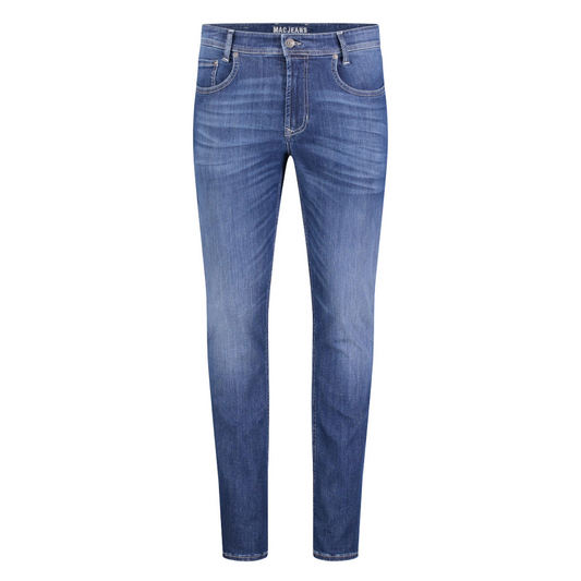 Mac Macflexx Straight Leg Denim Jeans - Mid Blue