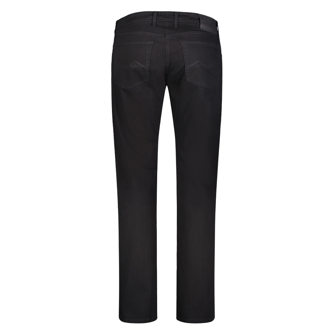 Mac Arne Straight Leg Stretch Denim Jeans - Black