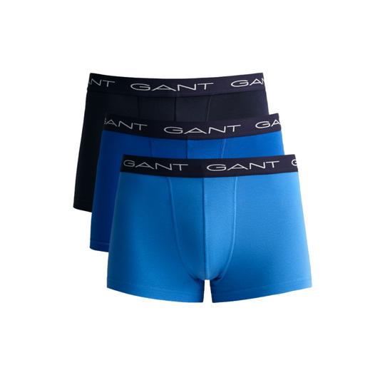 Gant 3 Pack Trunks - Mid Blue