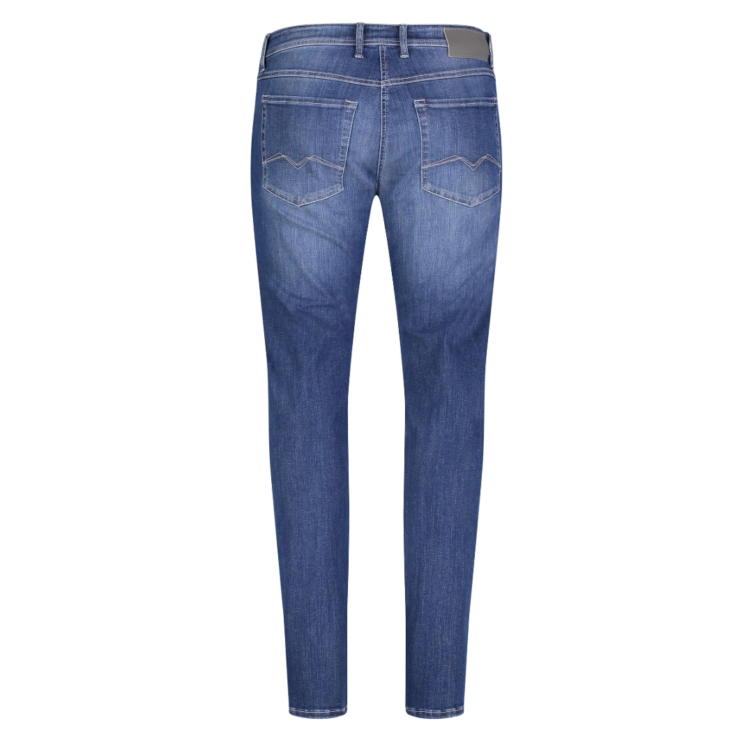 Mac Macflexx Straight Leg Denim Jeans - Mid Blue