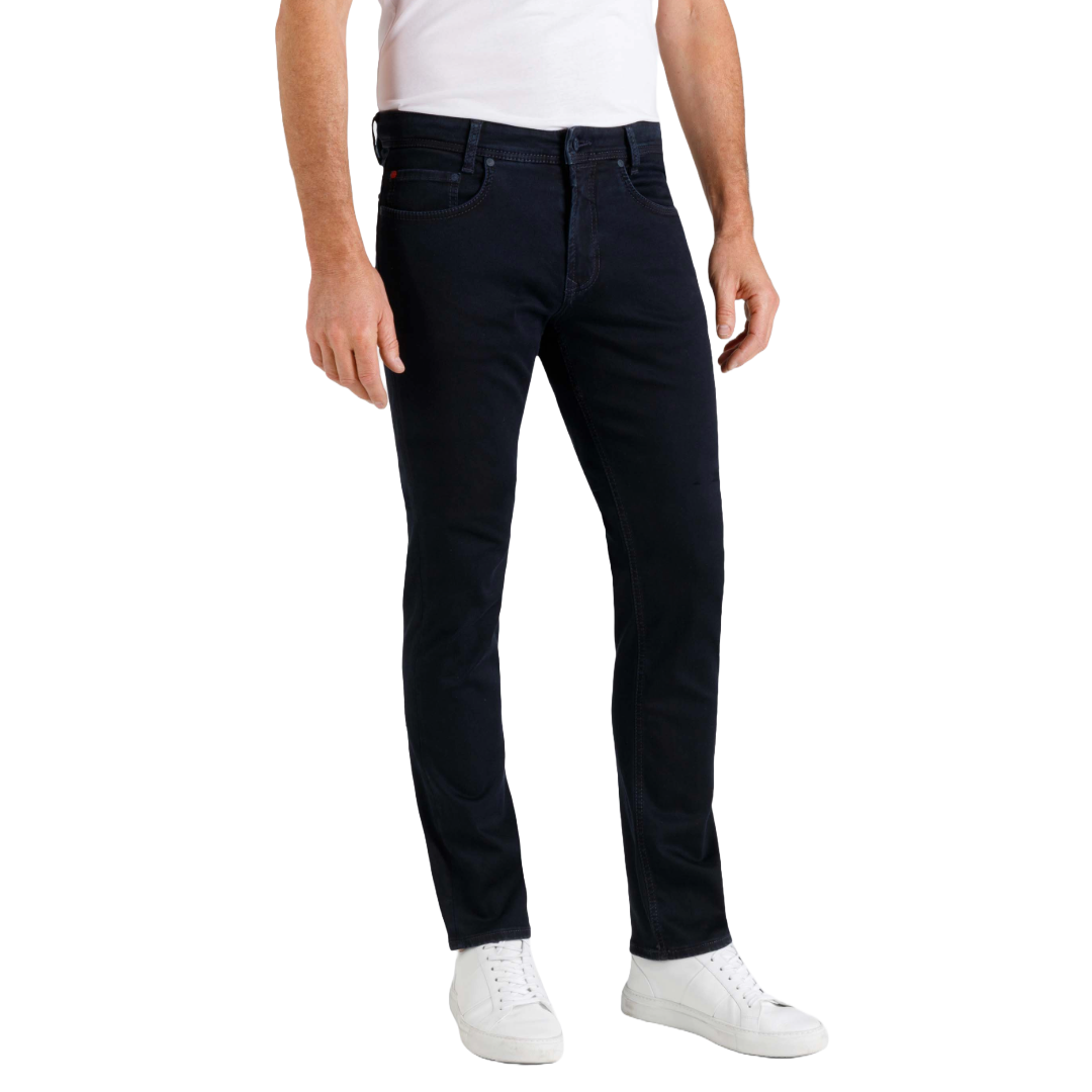 MAC MacFlexx Straight Leg Denim Jeans - Dark Blue