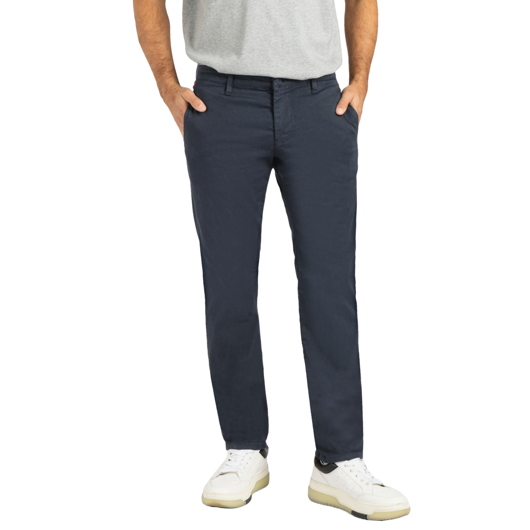 Mac Lennox Straight Leg Macflexx Chinos - Navy