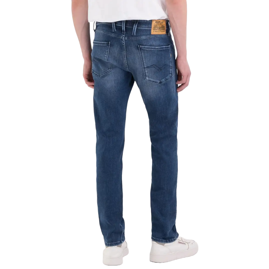 Replay Anbass Hyperflex Slim Fit Jeans - Blue