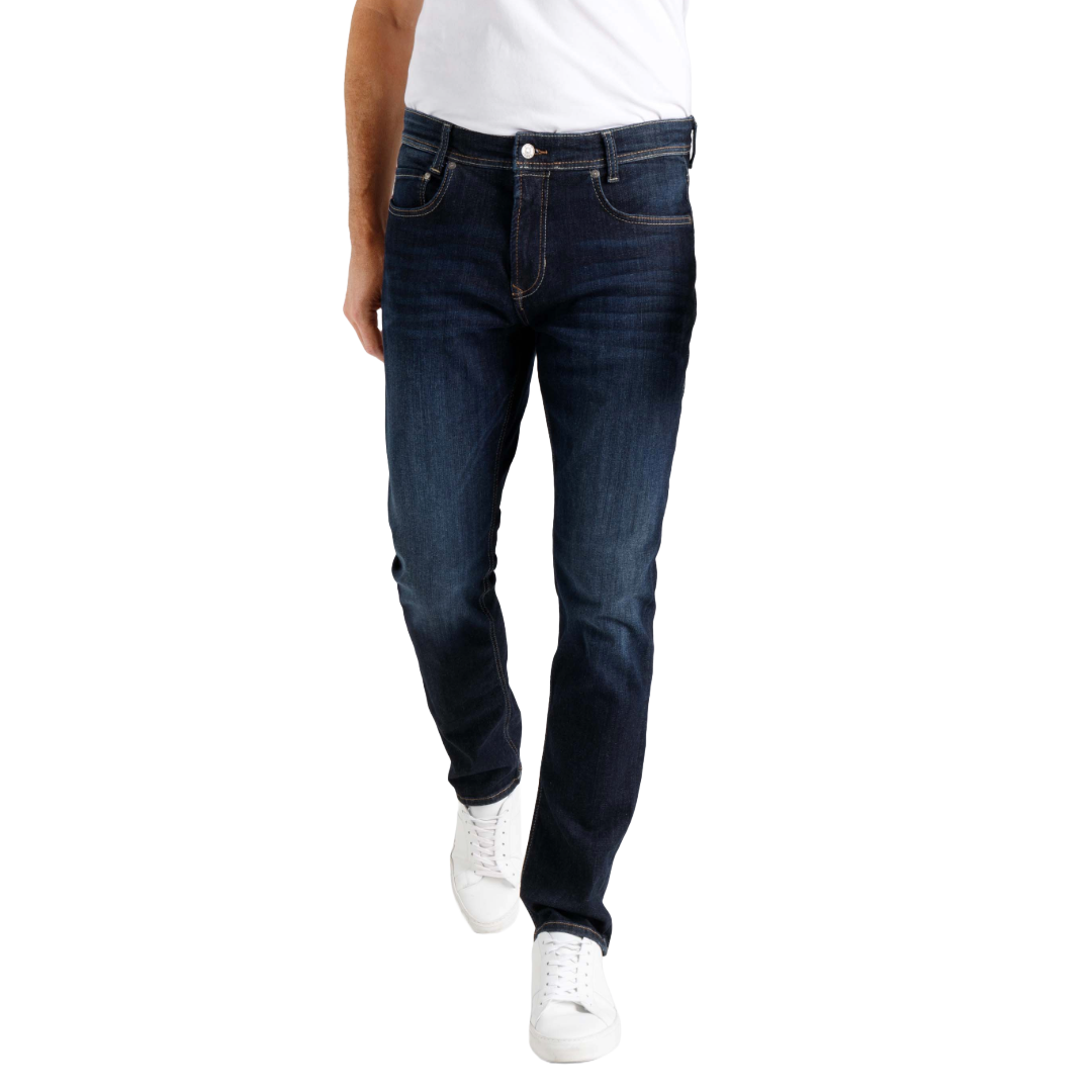 Mac Macflexx Straight Leg Denim Jeans - Dark Blue