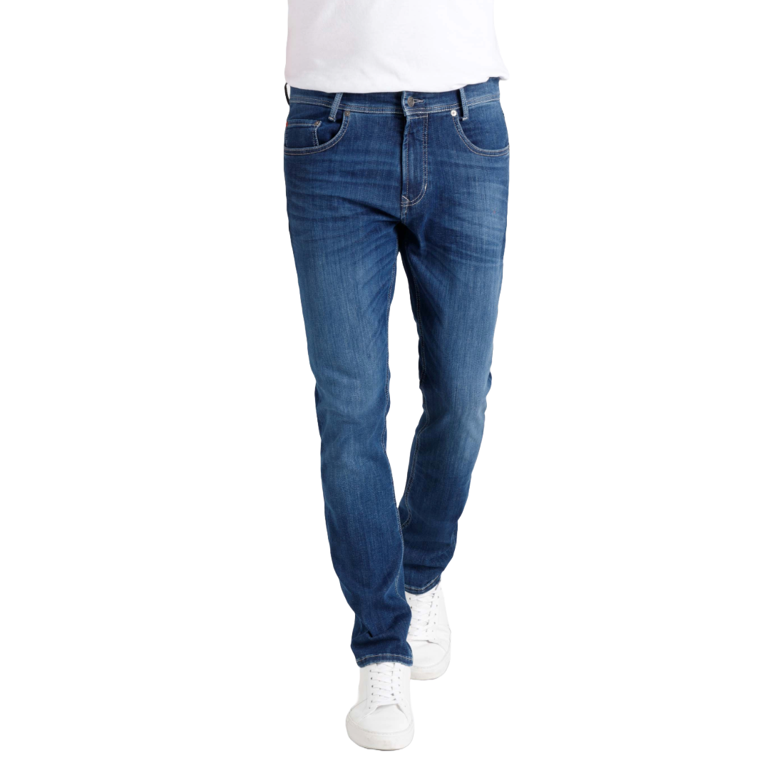 Mac Macflexx Straight Leg Denim Jeans - Mid Blue