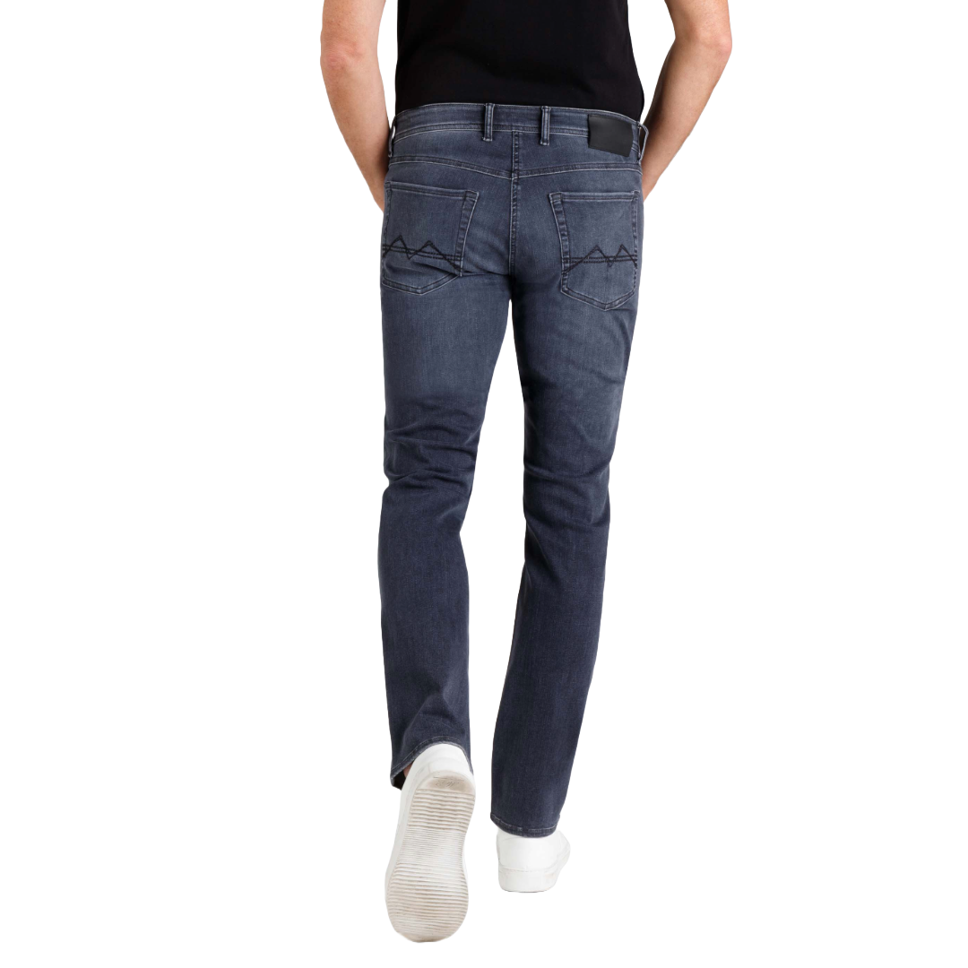 Mac Macflexx Straight Leg Denim Jeans - Dark Grey