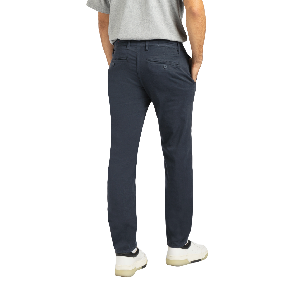 Mac Lennox Straight Leg Macflexx Chinos - Navy