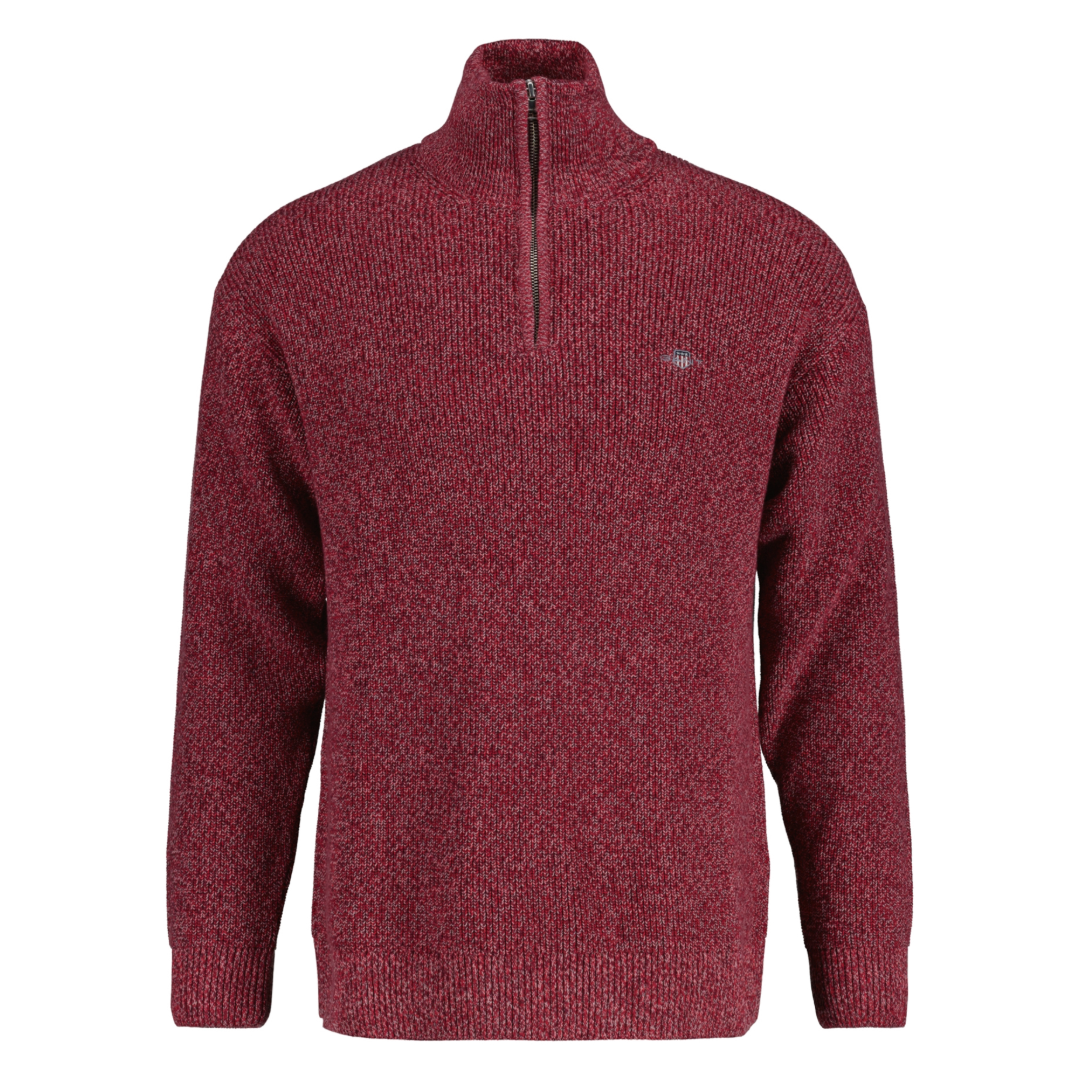 Gant Twisted Yarn Half Zip - Red