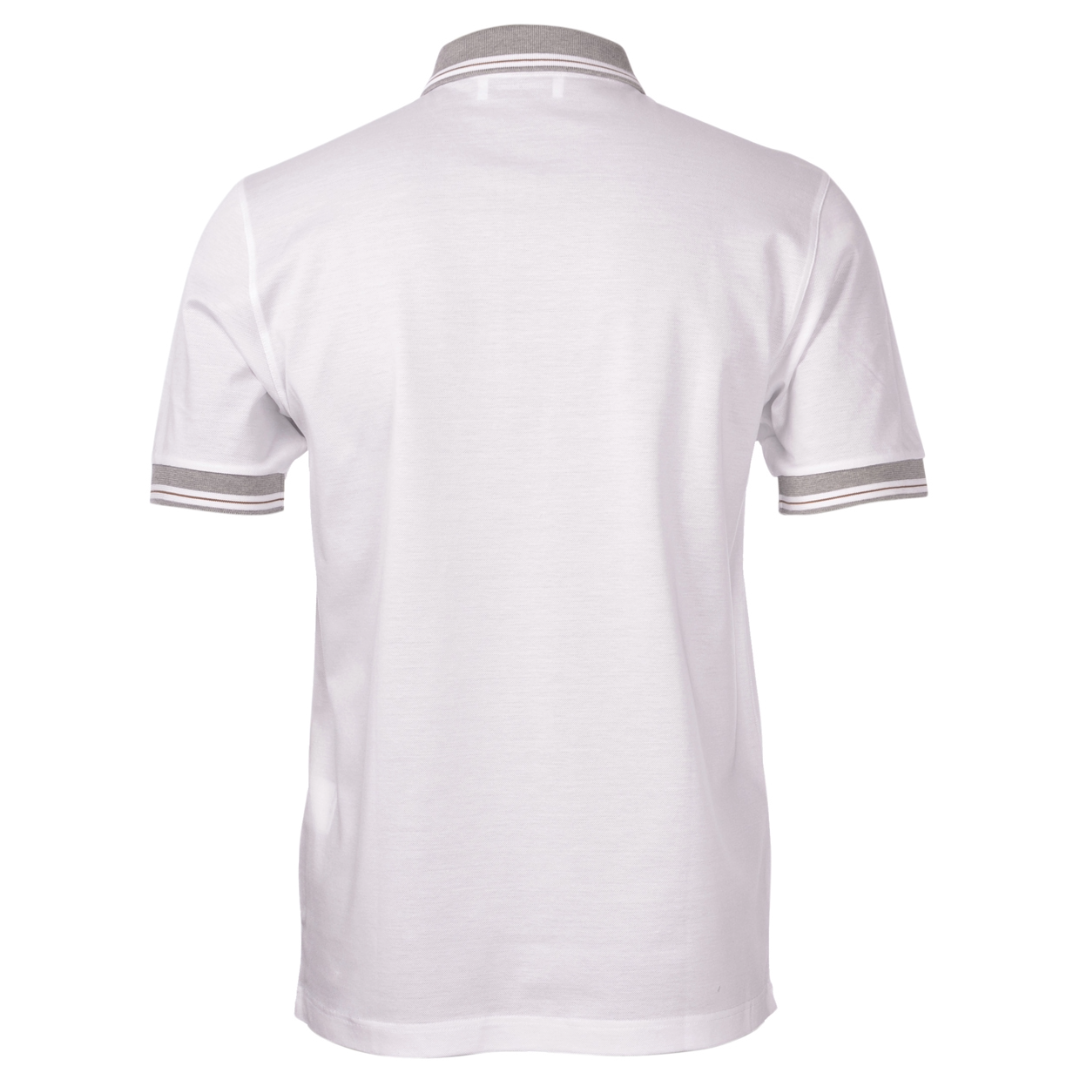 Gran Sasso Zip Polo Shirt - White