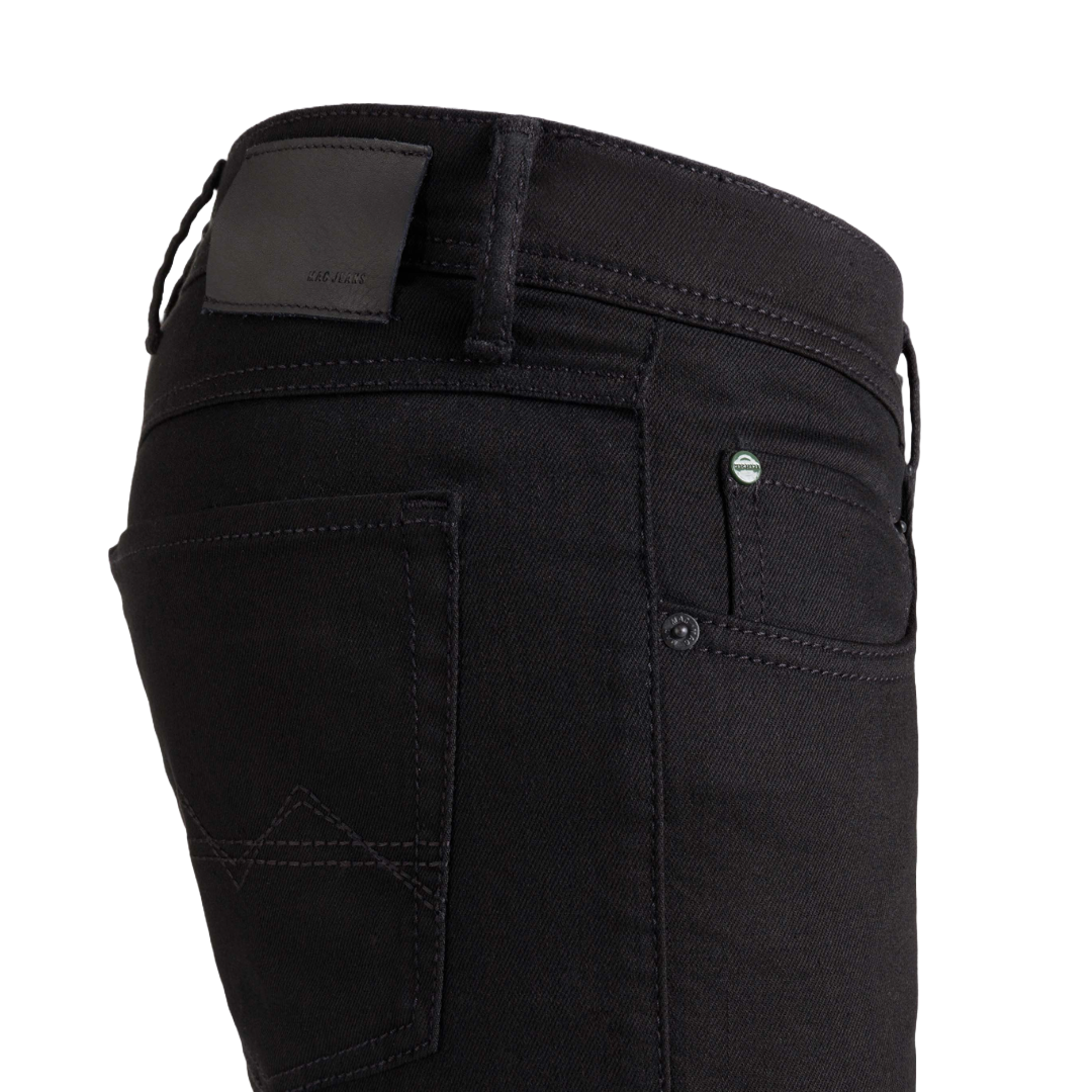 Mac Arne Straight Leg Stretch Denim Jeans - Black