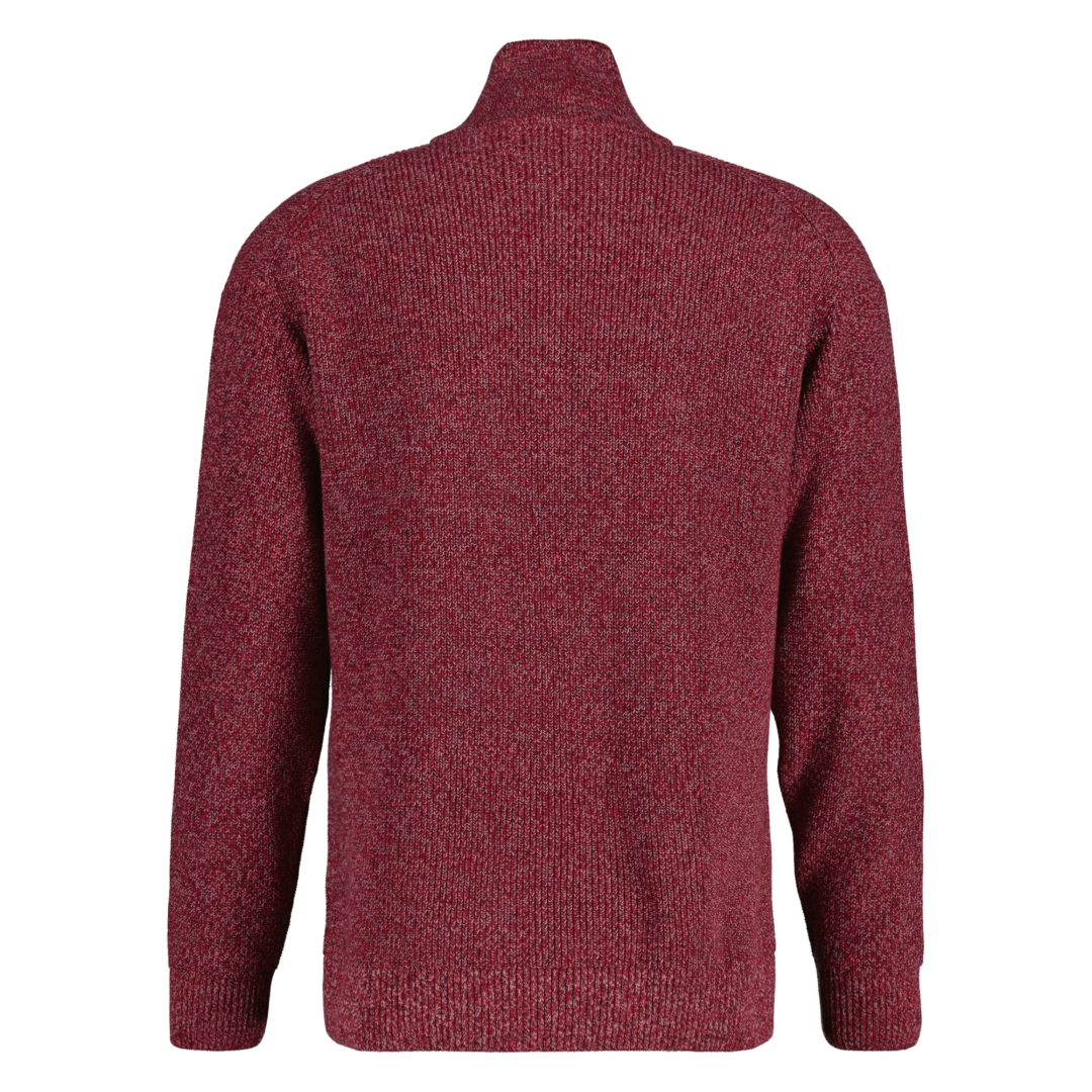 Gant Twisted Yarn Half Zip - Red