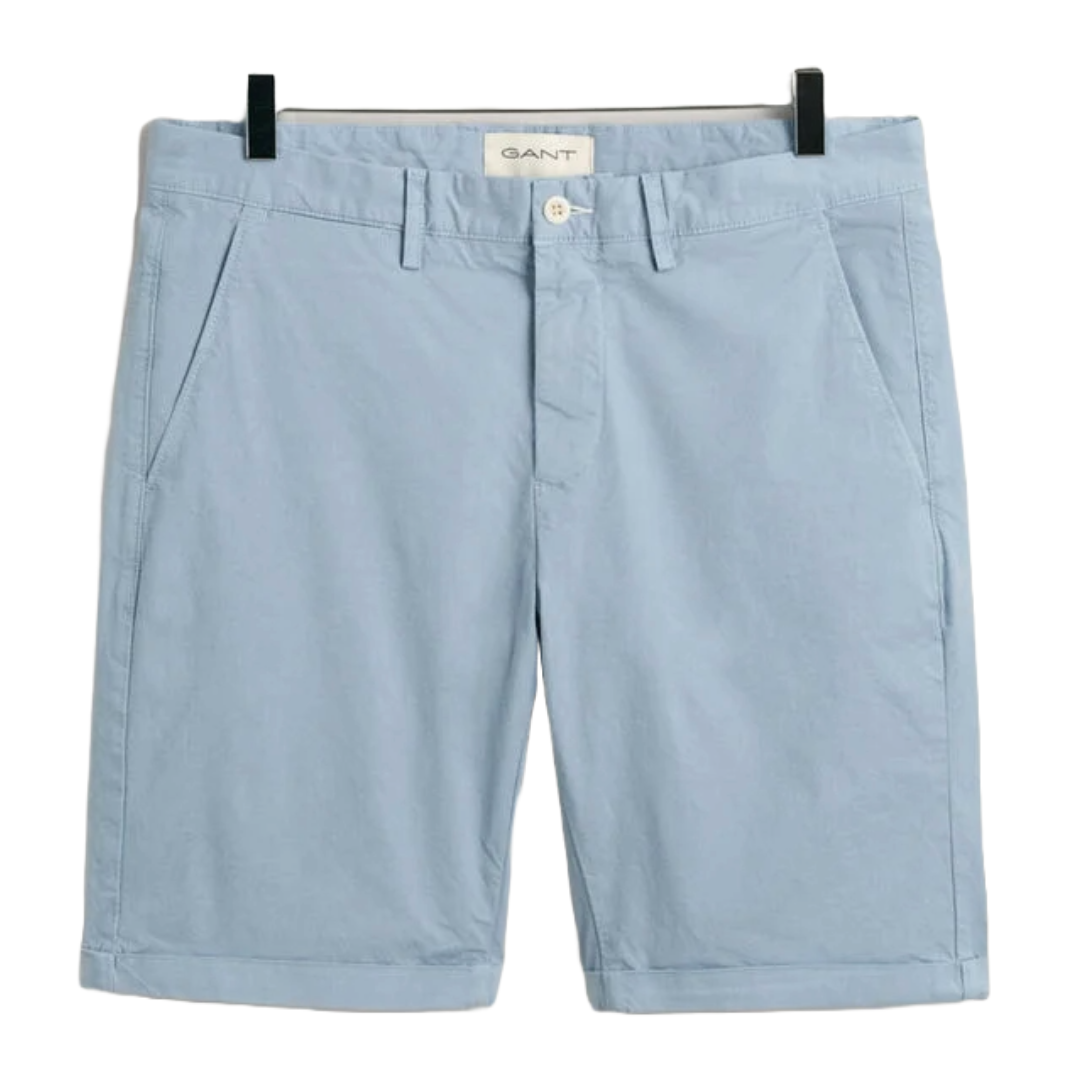 Short Chino Homme GANT Reg Sunfaded - Coupe Décontractée - Haute Teneur En Coton - Pour L'été Et Loisirs
