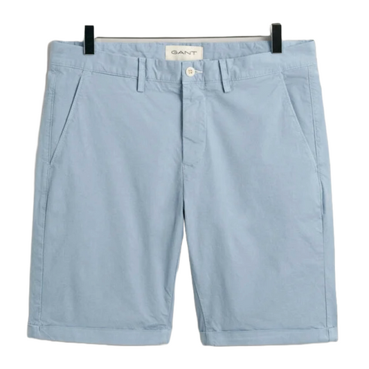Gant  Regular Fit Sunfaded Shorts - Light Blue