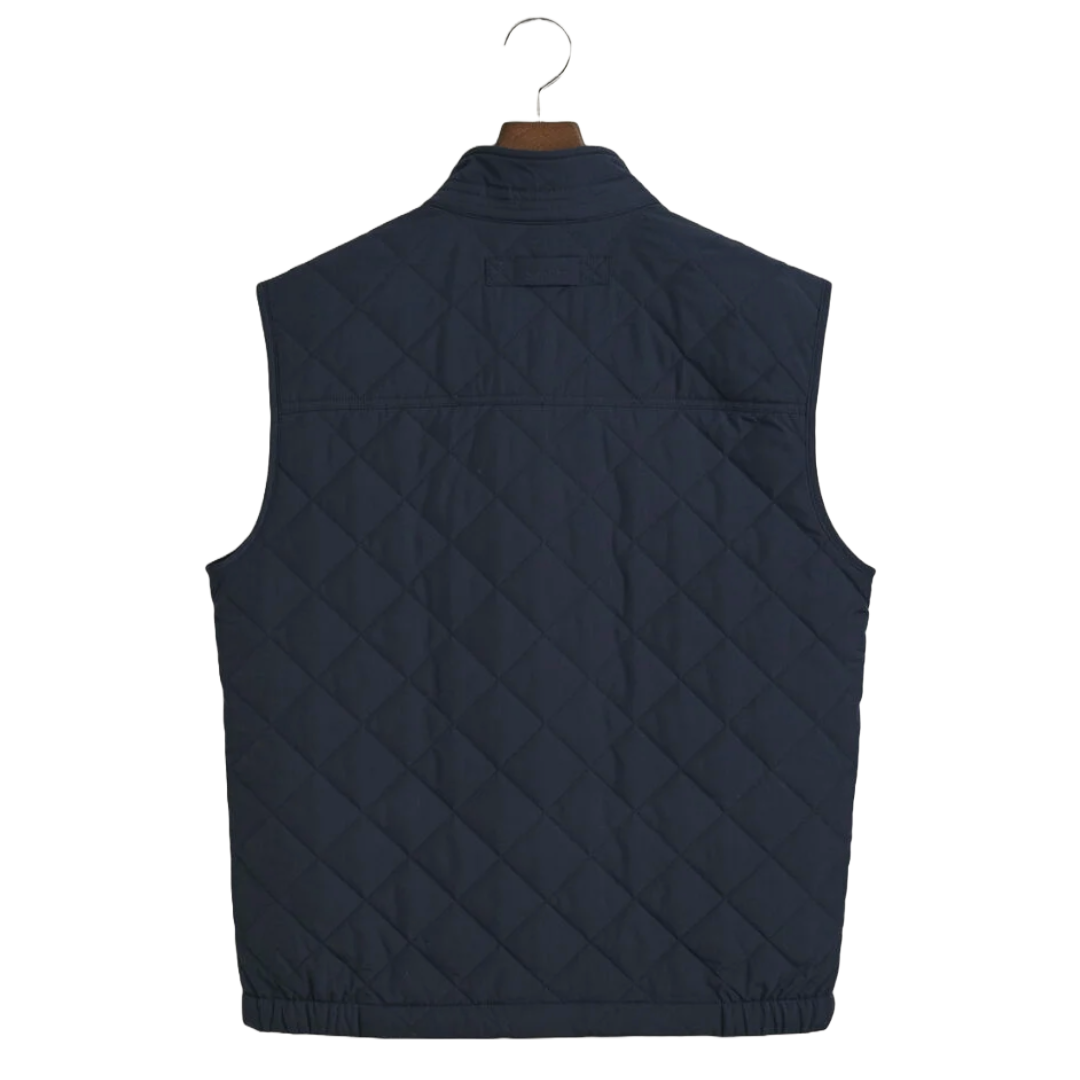 Gant Quilted Windcheater Vest - Navy