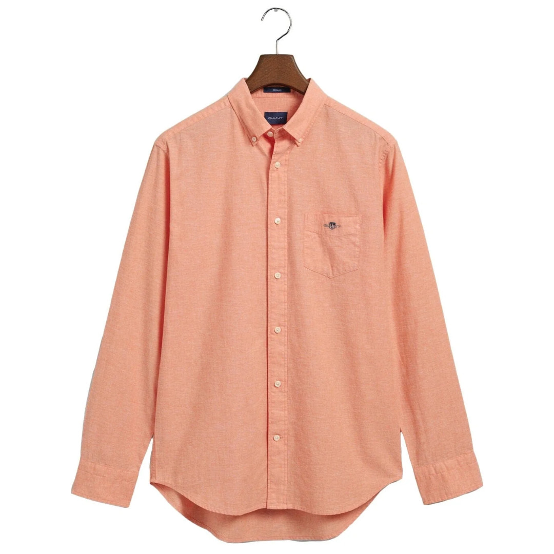 Gant Cotton-Linen Shirt - Orange