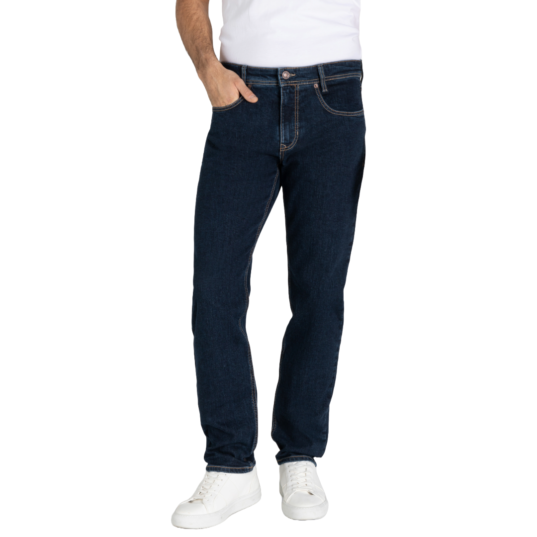 Mac Arne Straight Leg Denim Jeans - Deep Blue