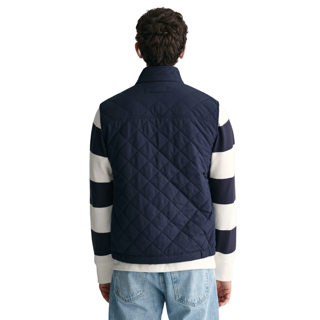 Gant Quilted Windcheater Vest - Navy