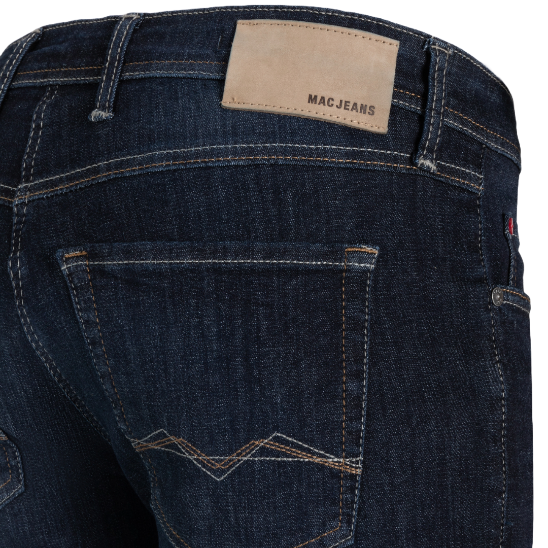 Mac Macflexx Straight Leg Denim Jeans - Dark Blue