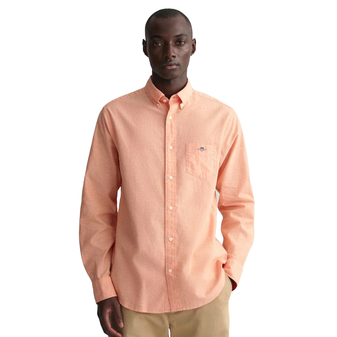 Gant Cotton-Linen Shirt - Orange