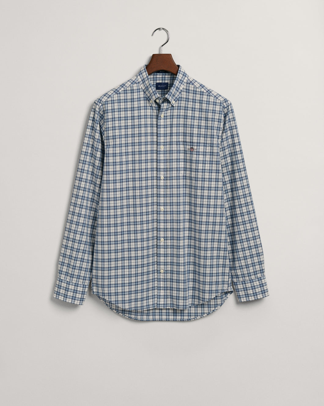 GANT Micro Check Shirt in Light Blue  3230061 Shirt