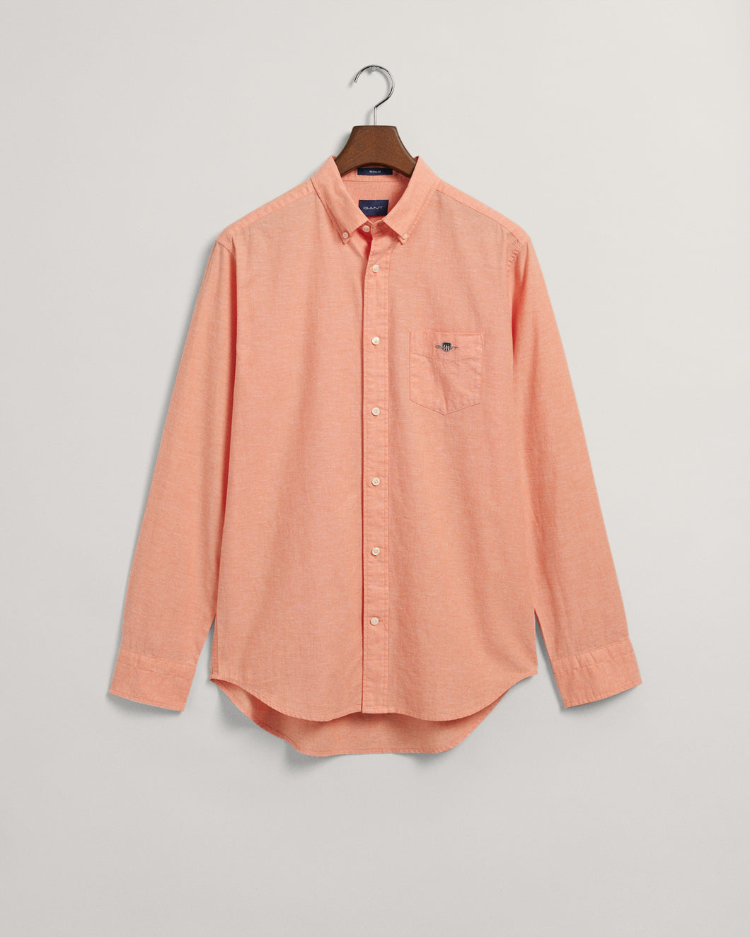 GANT Cotton-Linen Shirt in Orange 3230100