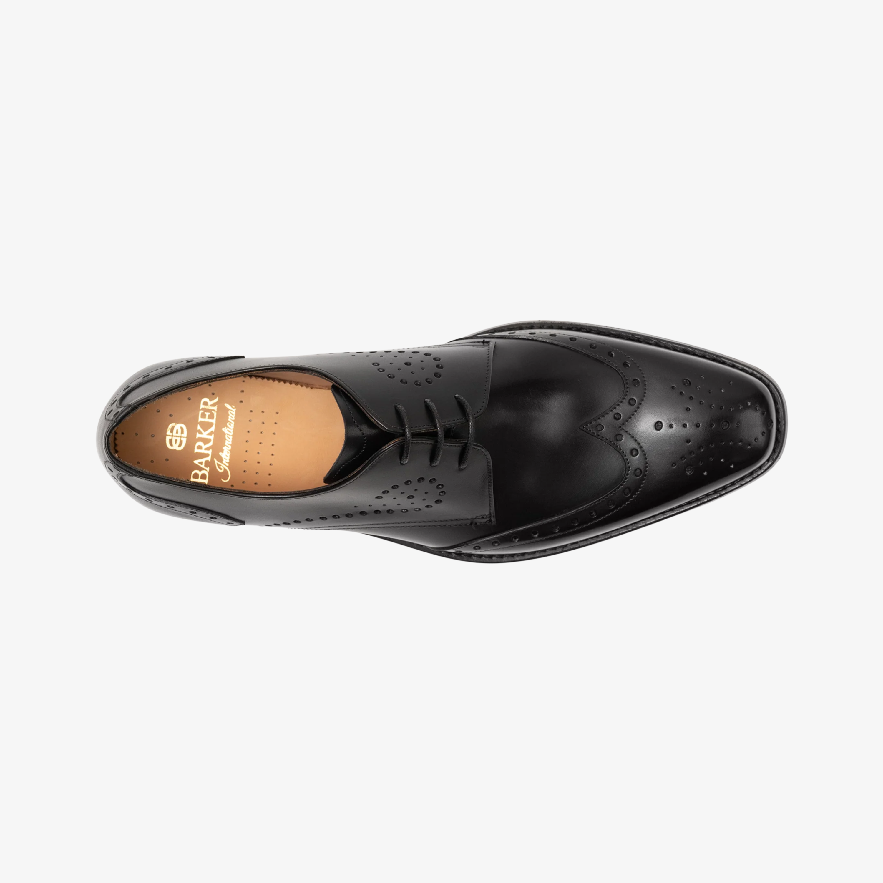 Barker George Patina Shoes - Black Calf