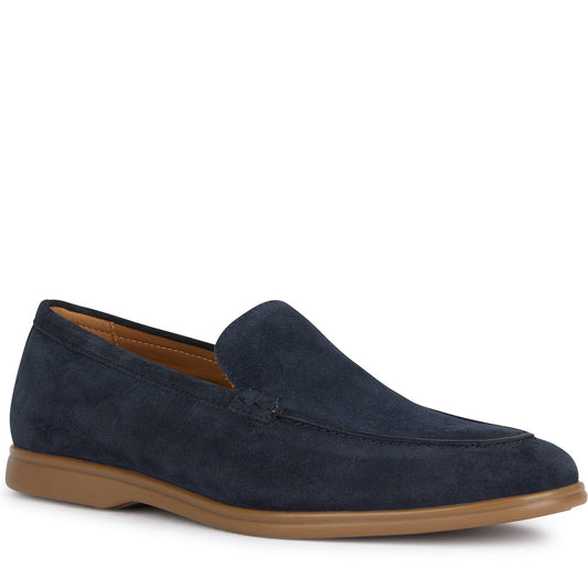 Geox Venzone Suede Moccasins - Navy