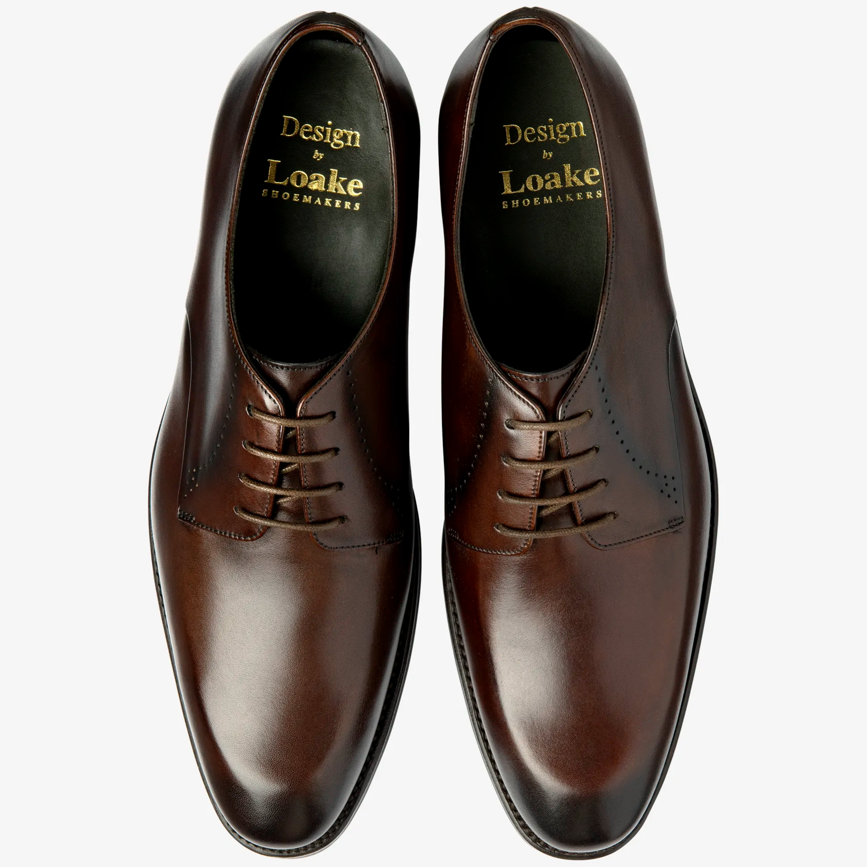 Loake Gosling Leather Brogue - Dark Brown
