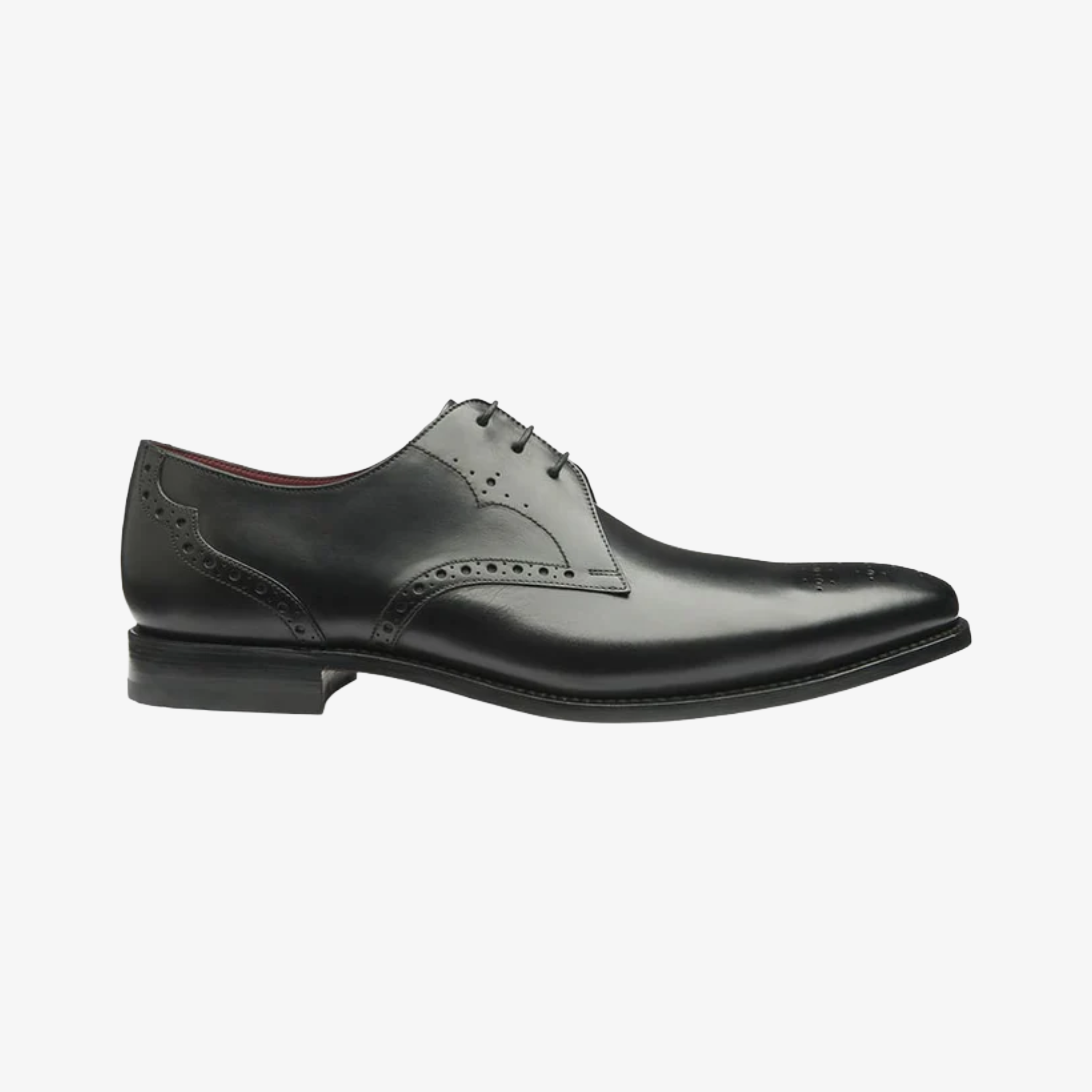 Loake Hannibal Shoes - Black Calf Punched