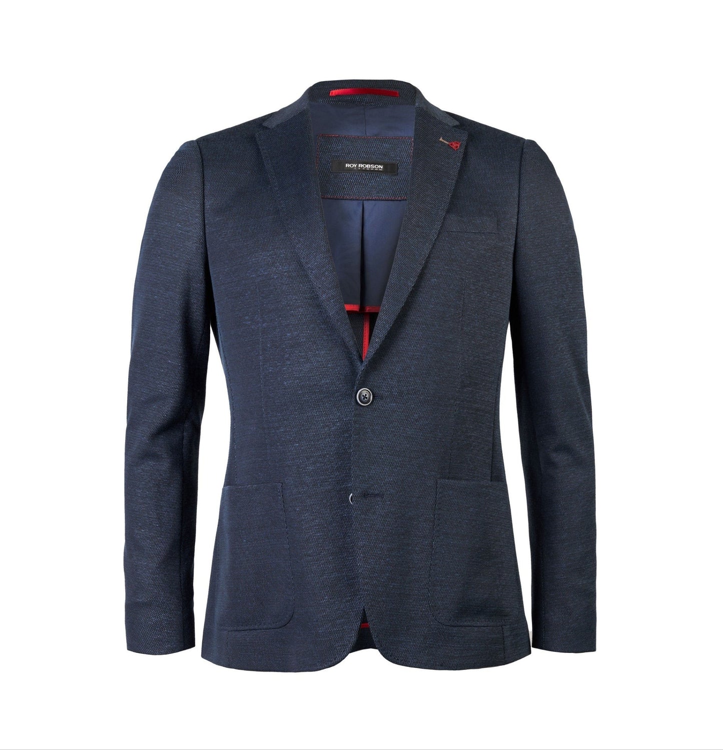 Roy Robson Slim Fit Jersey Jacket - Navy