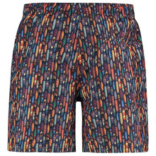 Load image into Gallery viewer, A Fish Named Fred Surfboards Print Swim Shorts - Navy
