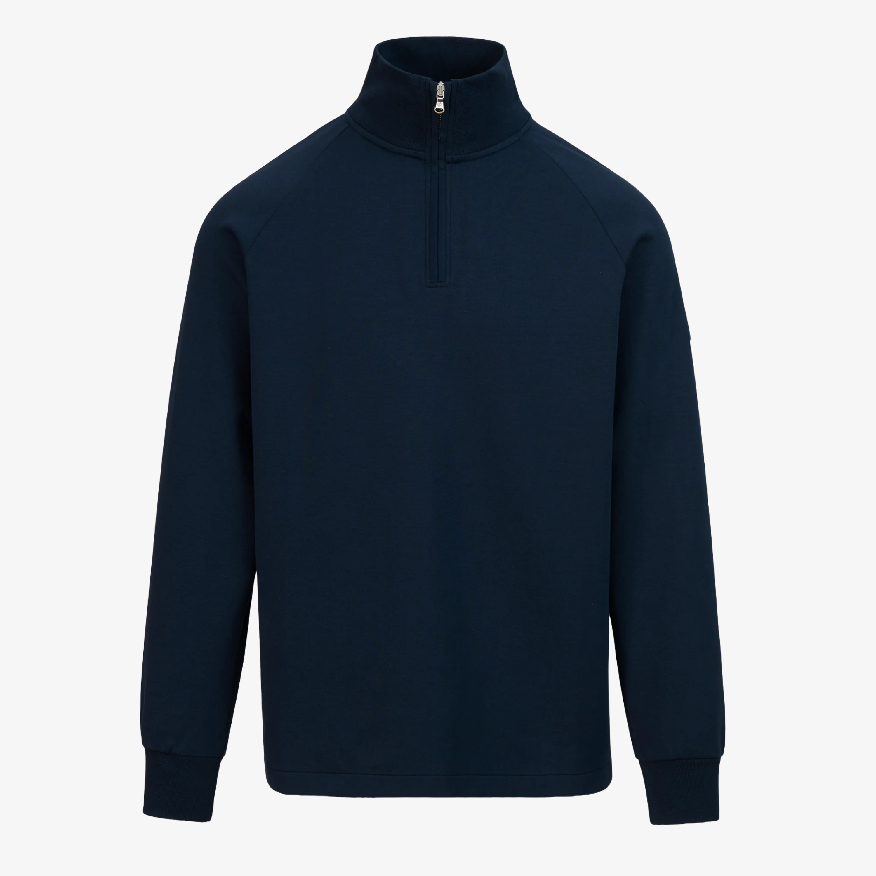 Sandbanks Interlock Quarter Zip Jumper - Navy
