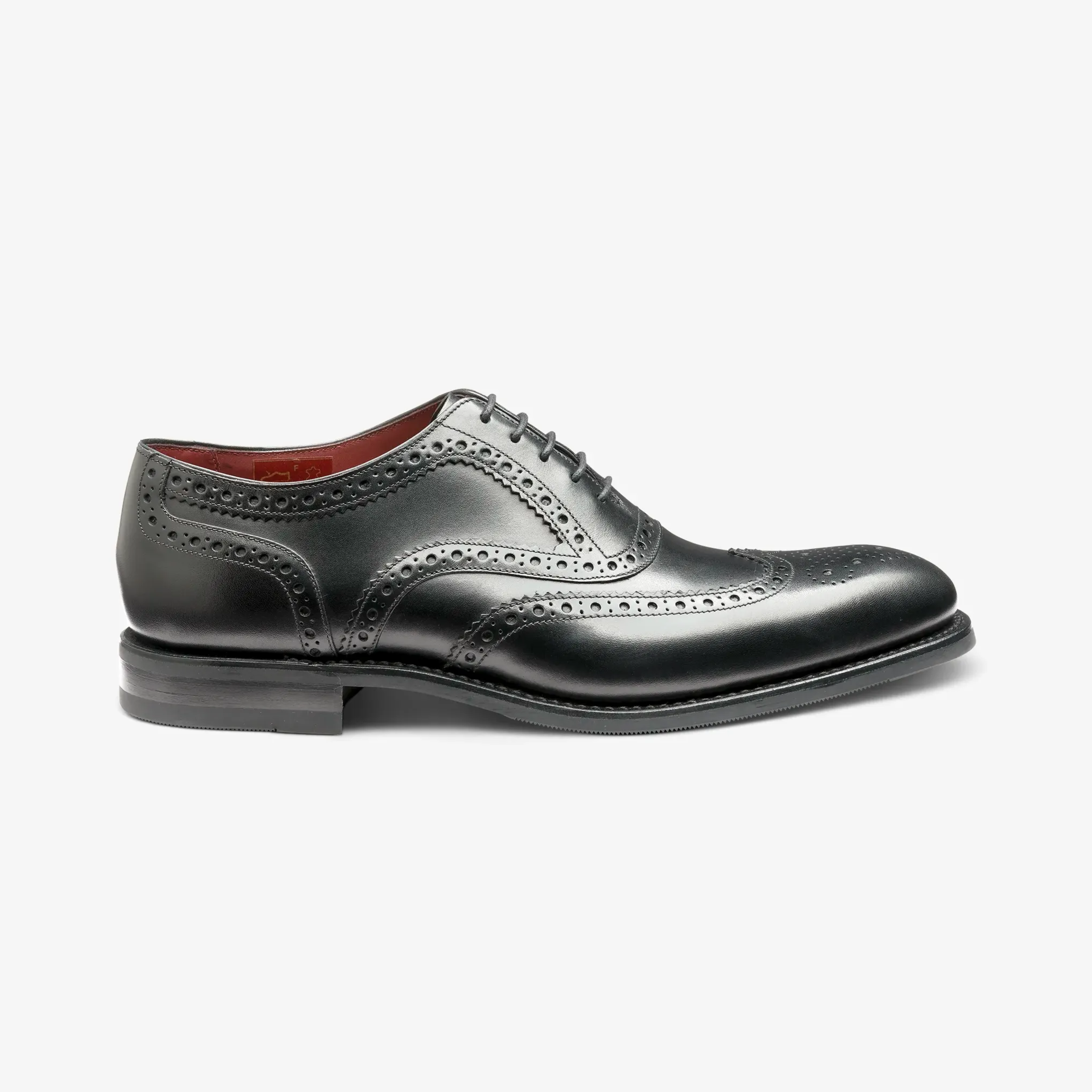 Loake Kerridge Shoes - Black Calf Leather