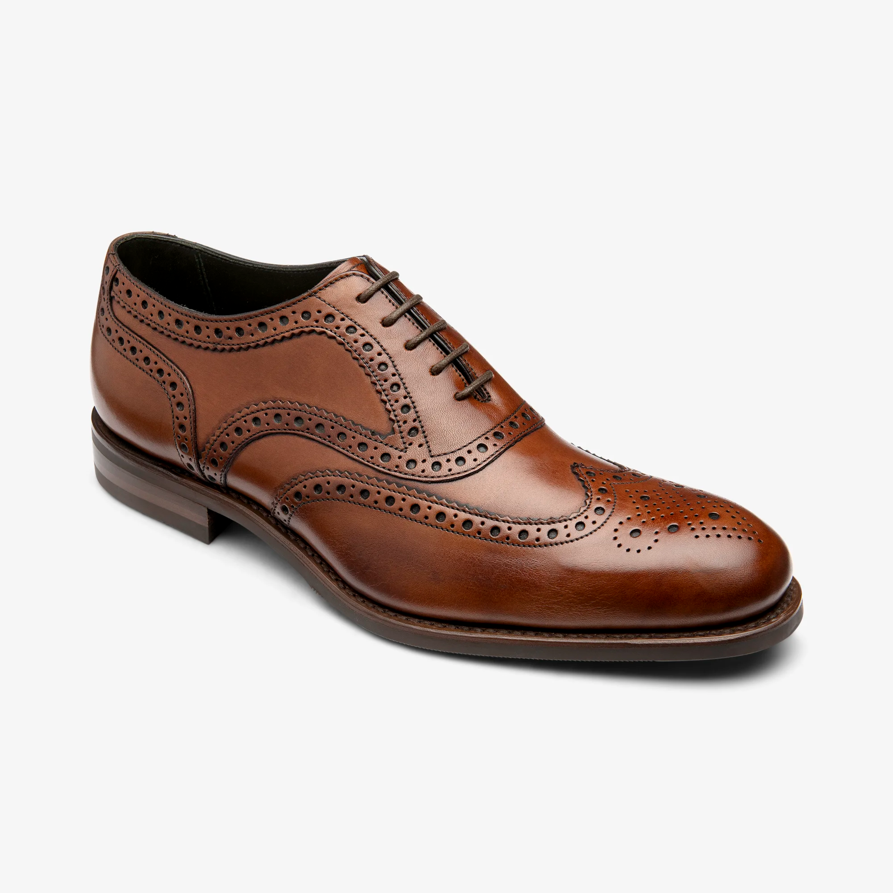 Loake Kerridge Shoes - Cedar Calf Leather