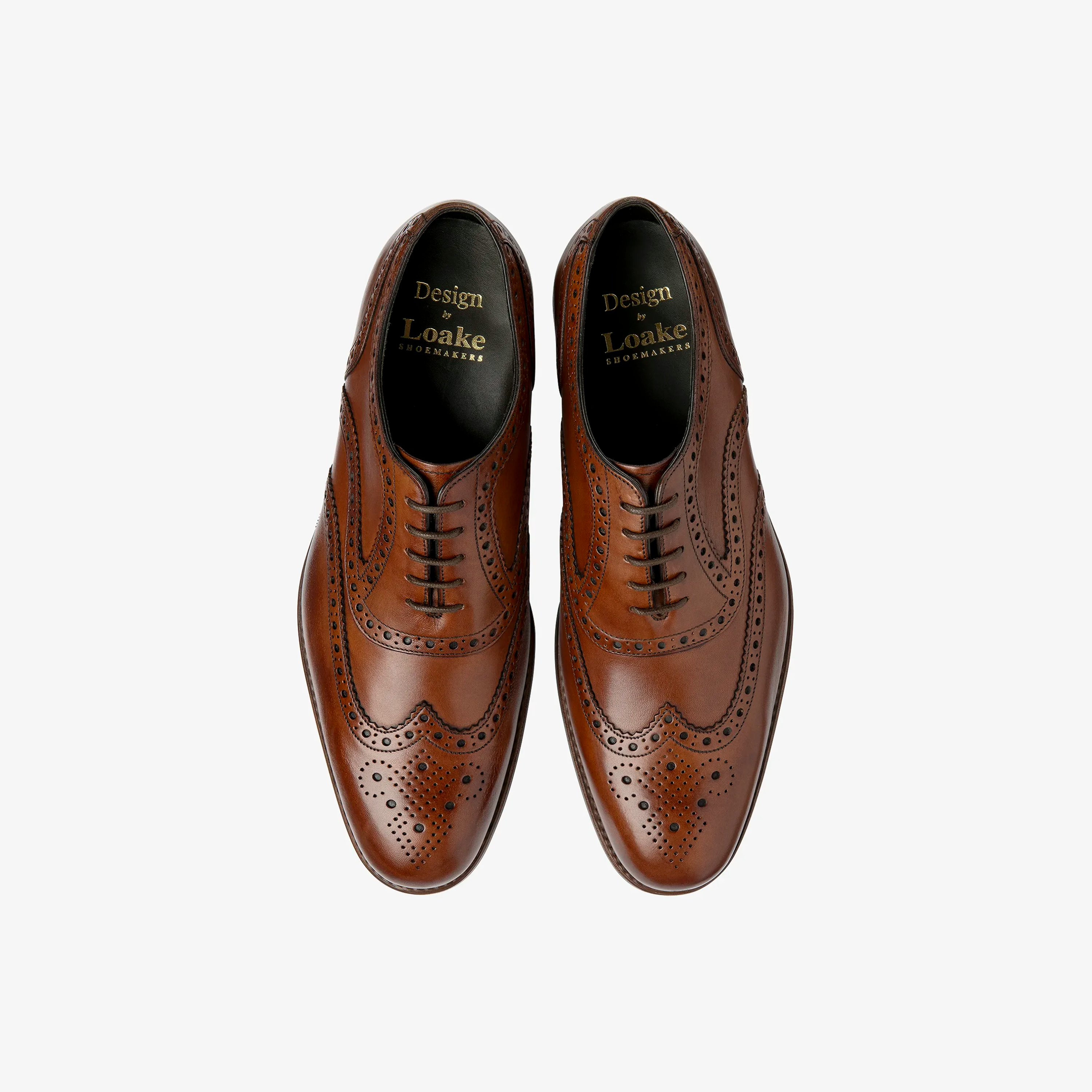 Loake Kerridge Shoes - Cedar Calf Leather