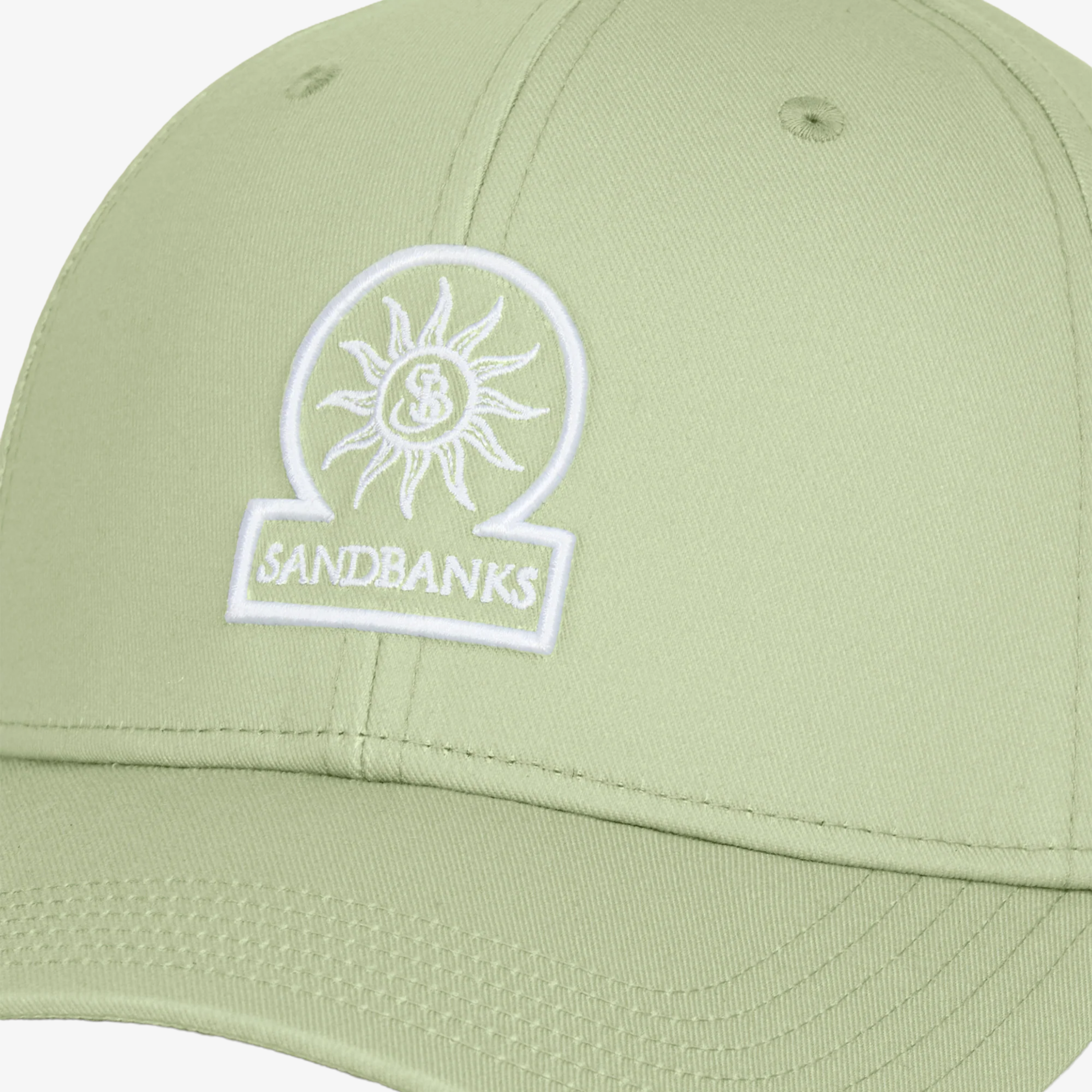 Sandbanks Badge Logo Cap - Sage