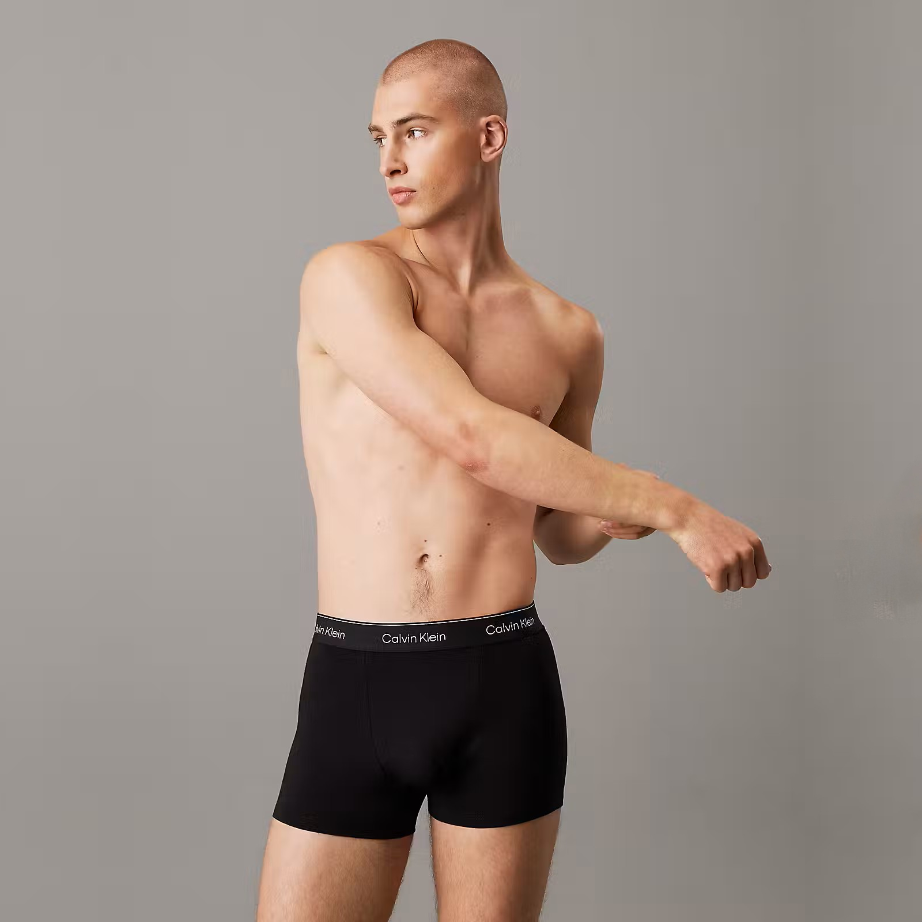 Calvin Klein Icon Relaxed Fit Trunk 3 Pack - Black-Black