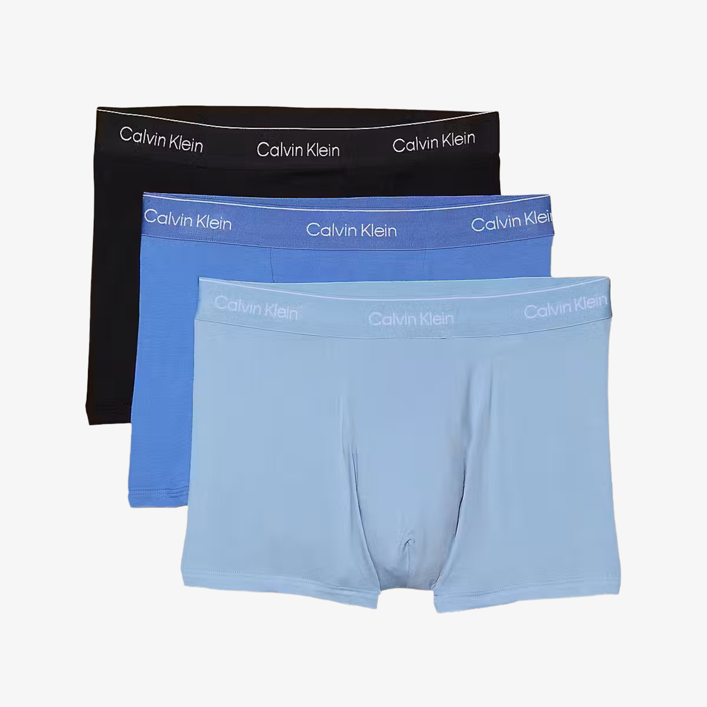 Calvin Klein Icon Relaxed Fit Trunk 3 Pack - Black-Glacier-Blue Bell