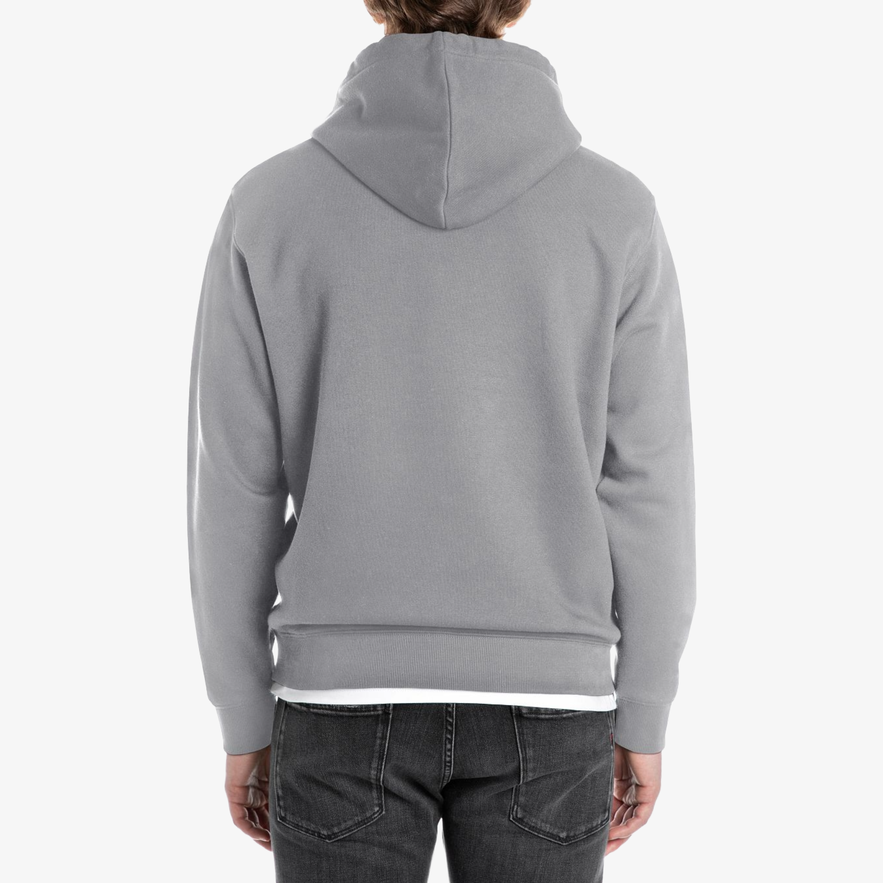 Replay Cotton-Blend Hoody - Grey