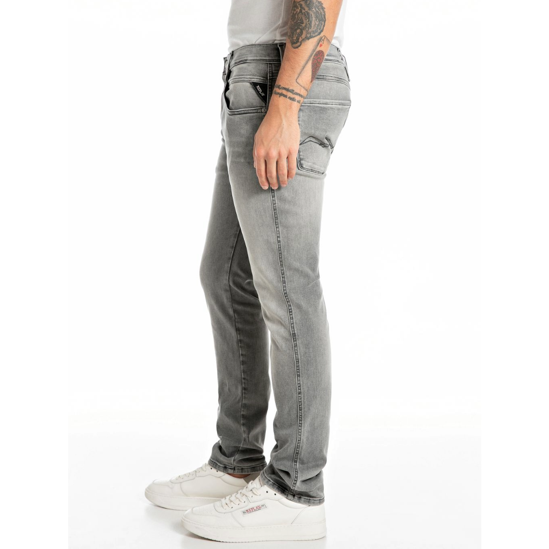 Replay Anbass Hyperflex Jeans - Grey